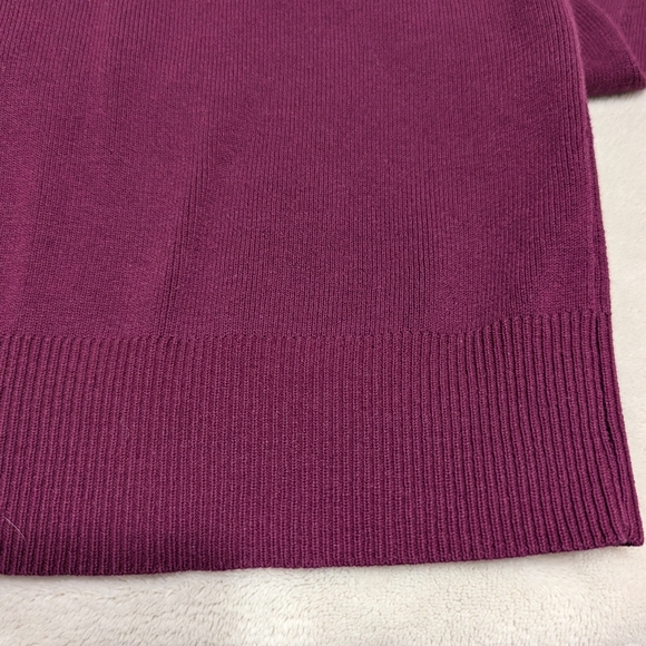 MADELEINE | Women's Short Sleeve Blouse Top | Wine | Size 6-8 Medium - German m - Picture 5 of 12